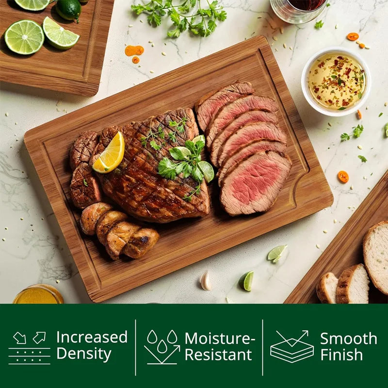 3PCS Bamboo Cutting Board