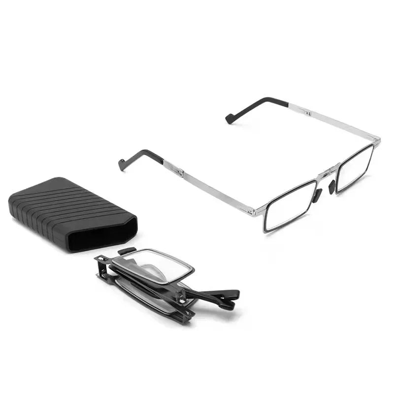 Unisex Foldable Reading Glasses with Case