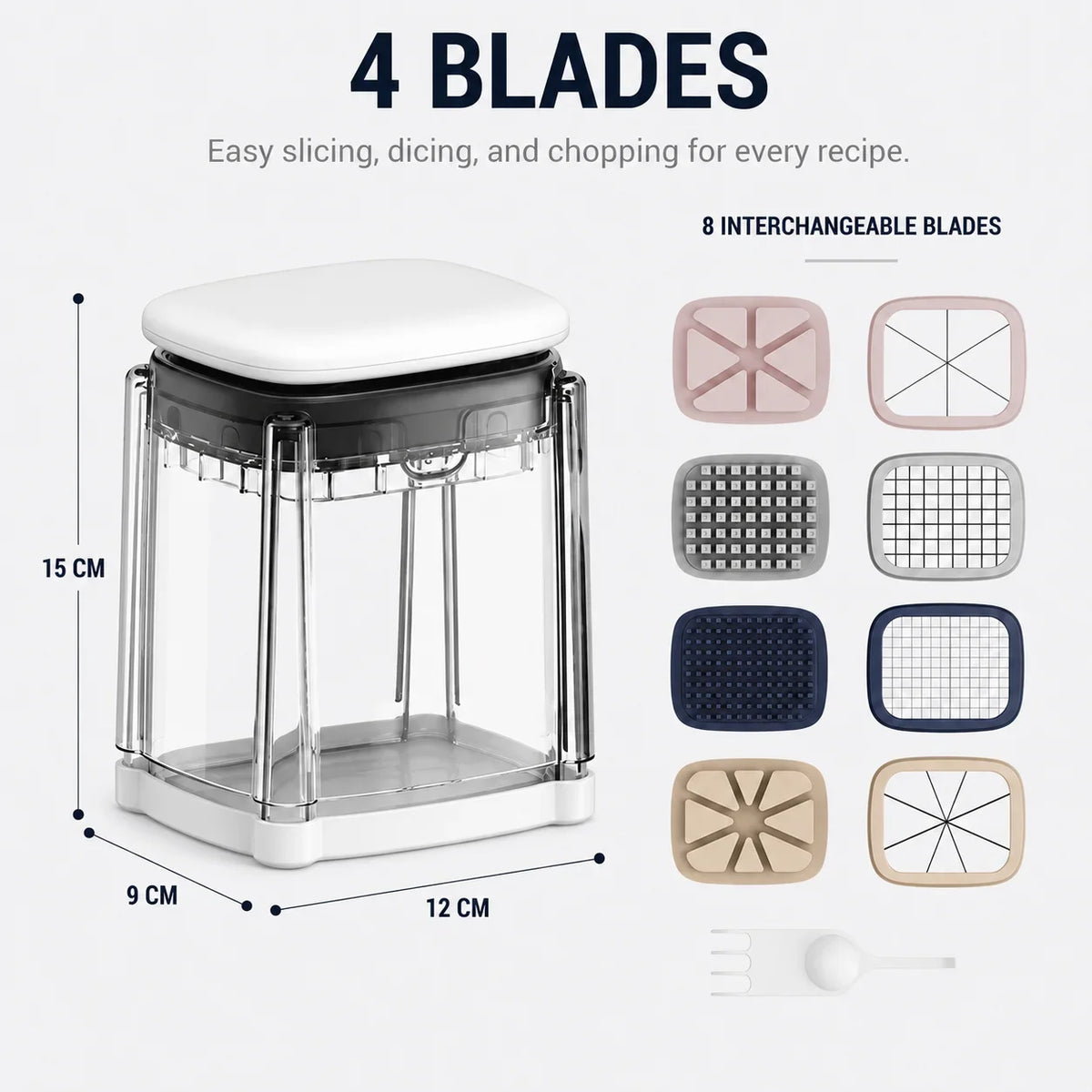 4-in-1 Multifunctional Vegetable Press Chopper