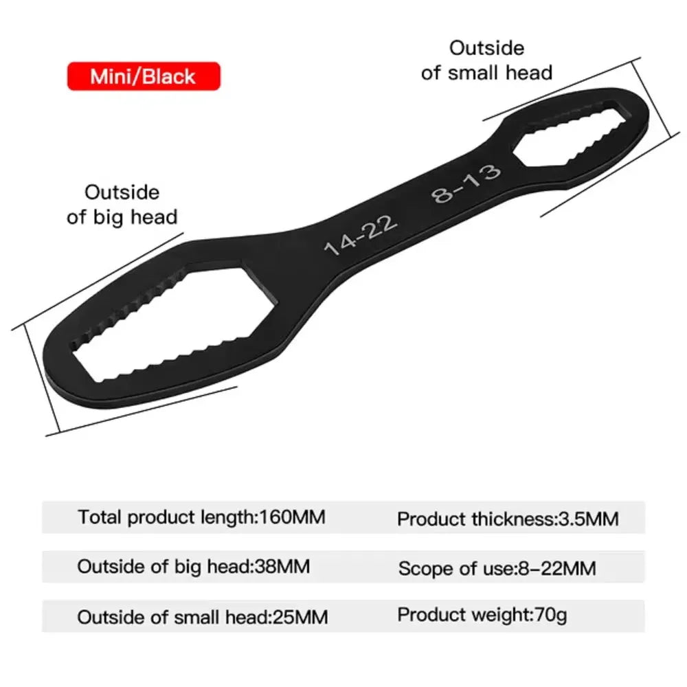 Universal Multi-size Double End  Wrench