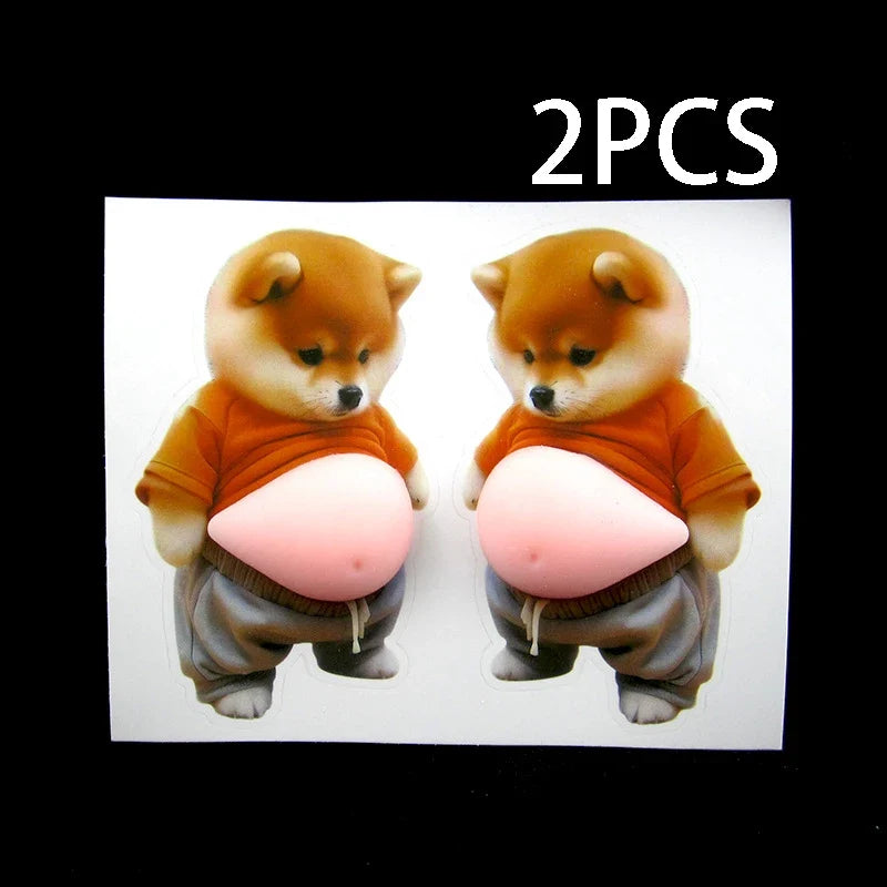 Cute Squeezeable Puppy Sticker