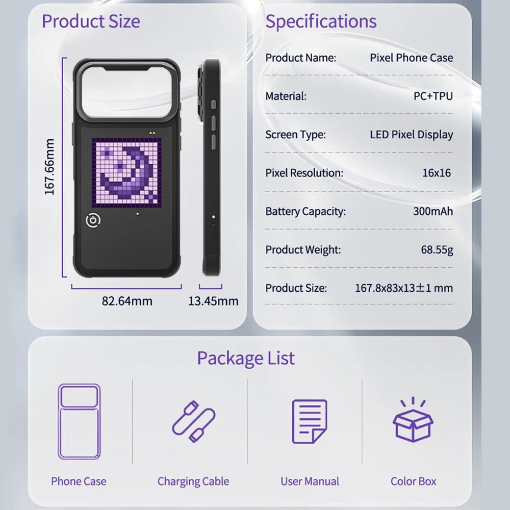 Smart Pixel Display iPhone Case