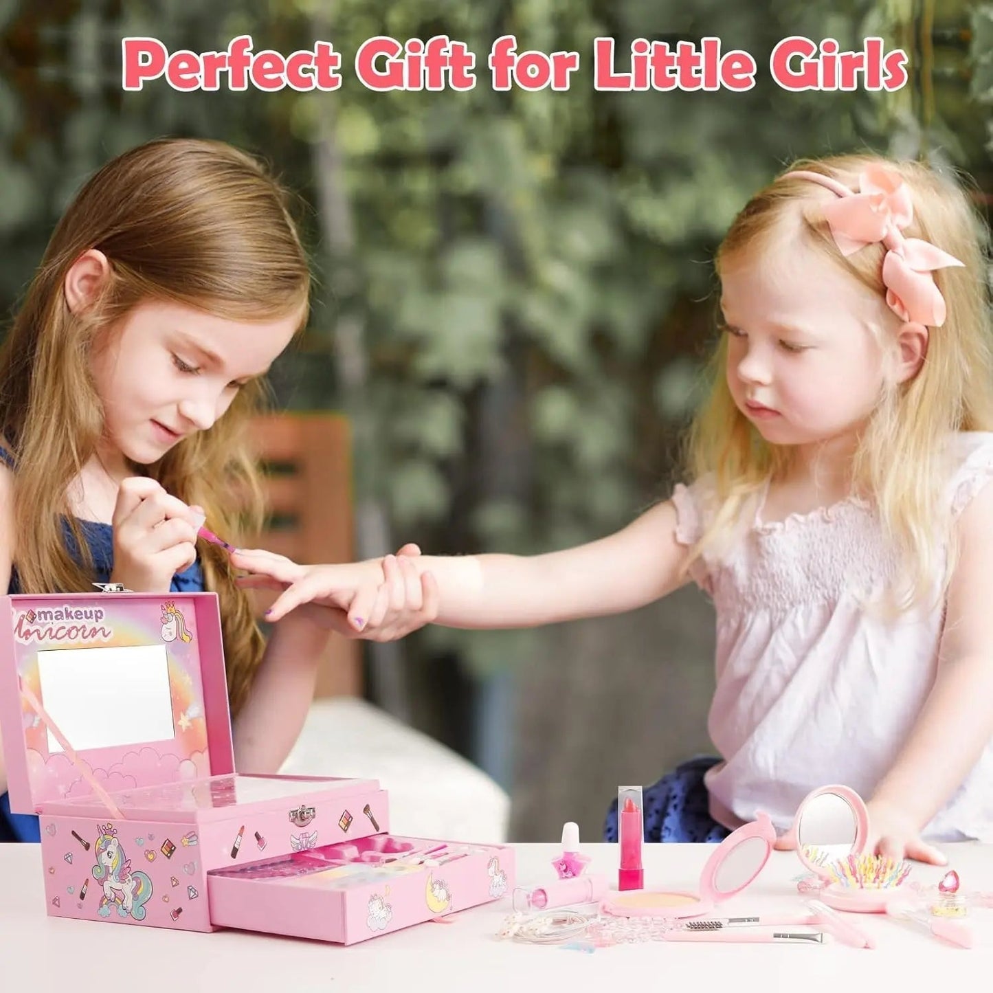 Unicorn Girls Safe & Pretend Play Cosmetic Makeup Case Beauty Kit