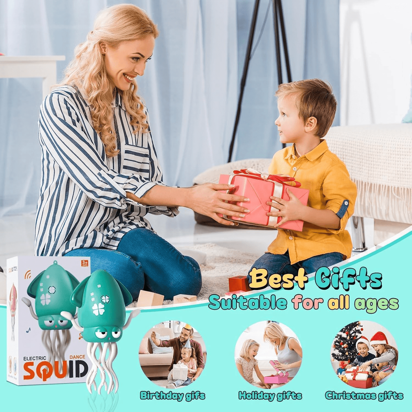 Electric Dancing Octopus Toy