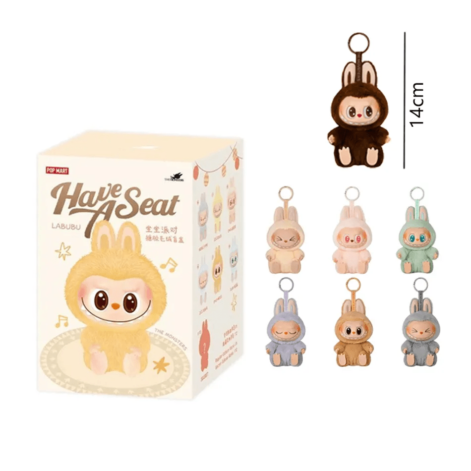Labubu Have a Seat Monster Plush Keychain Blind Box (Random Character) - 1 PC